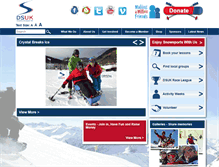 Tablet Screenshot of disabilitysnowsport.org.uk